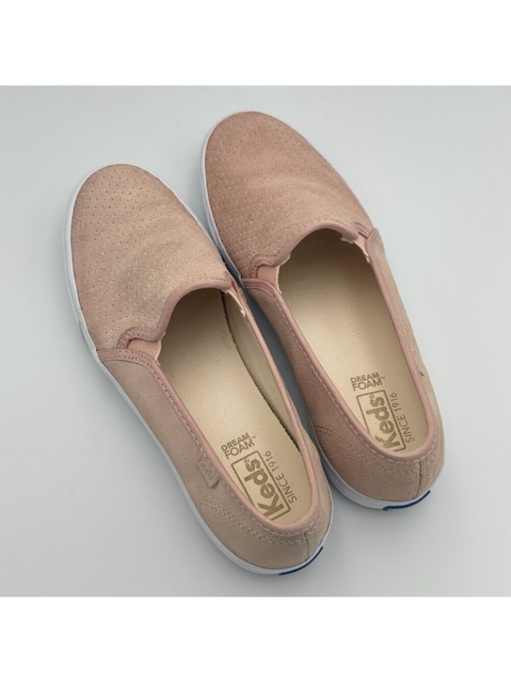 Keds Double Decker Women’s Size 8 US Slip-on Sneakers Pink Suede Shoes WH62526 - Picture 2 of 11